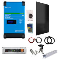 Solar & Battery System for Small Off-Grid & Grid Tied Homes (1 Bedroom)