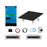 Two / Three Bedroom House Off Grid Ground Mount Kit-  Victron 5000 Easysolar 2 GX with Pytes Lithium Batteries, Antai Ground Mount and Solar Panels