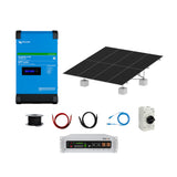 One Bedroom House Off Grid Ground Mount Kit - Victron 3000 Easysolar 2 GX with Pytes Lithium Batteries, Antai Ground Mount and Solar Panels