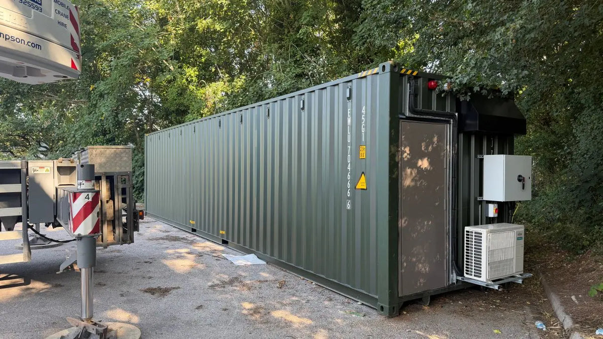 Callidus off-grid power container in North Devon