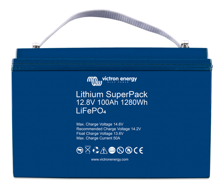 Victron High Current  Lithium SuperPack 12.8V/100Ah (M8) battery