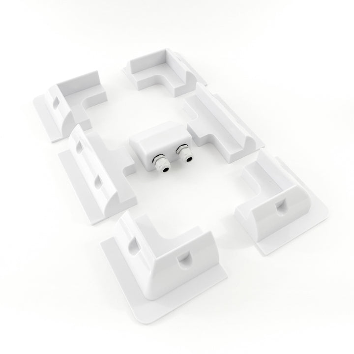 Solar Panel Brackets, Set of 6, with Cable Gland